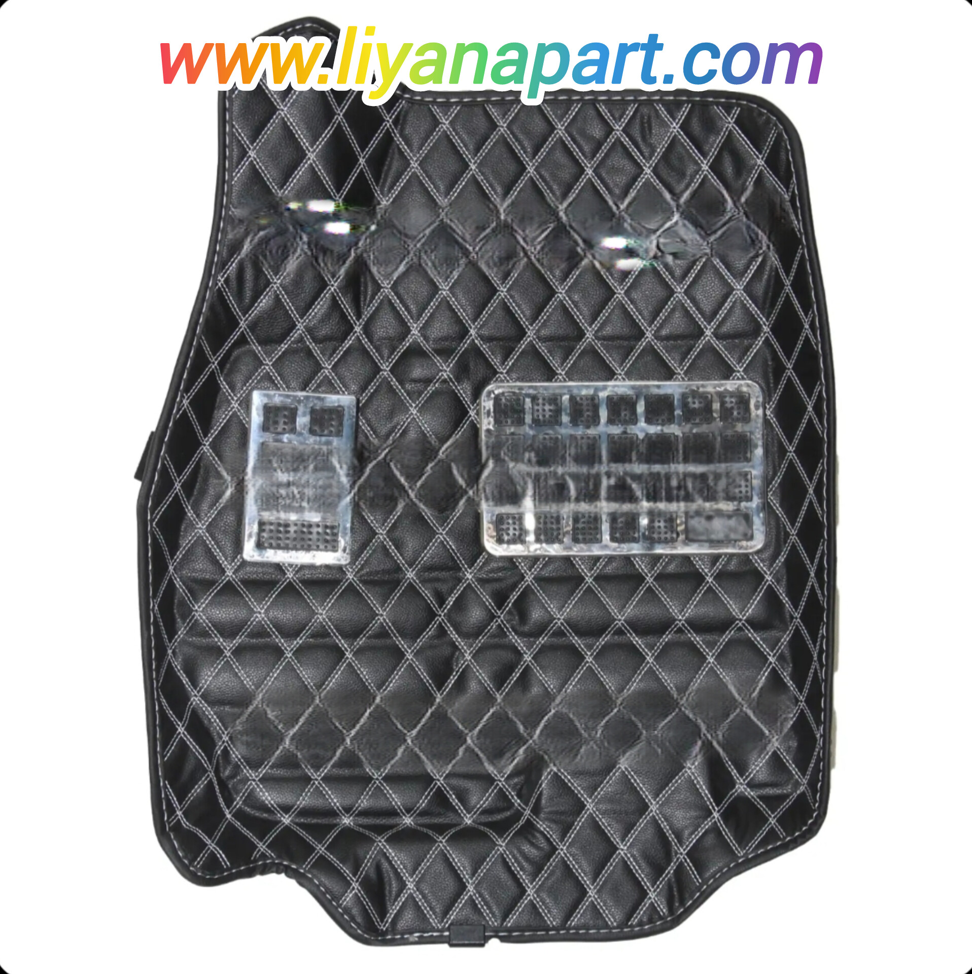 کفپوش 5 بعدی فیدلیتی گلدوزی چرمی